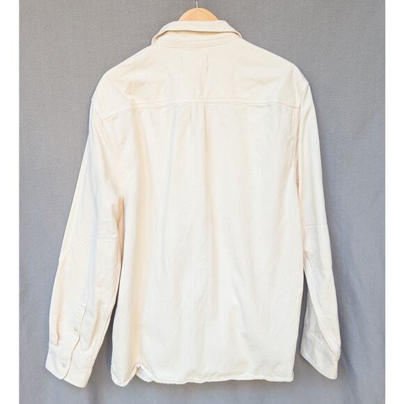 Madewell Vintage Linen Easy Fit Garment-Dyed Work Twill Shirt, size L - Picture 3 of 8